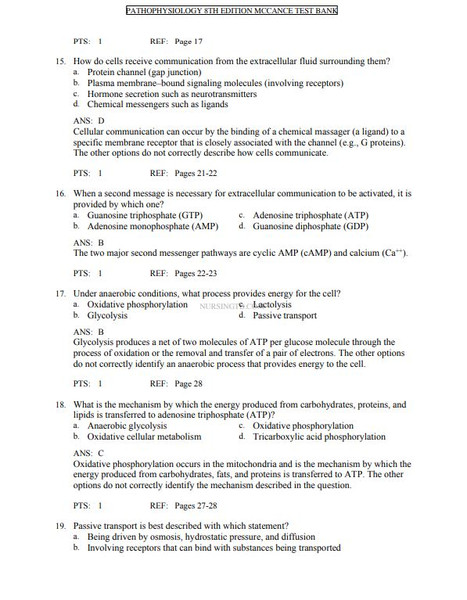 Latest 2023 Pathophysiology The Biologic Basis for Disease 8th Edition By Kathryn L McCance Test bank (5).JPG