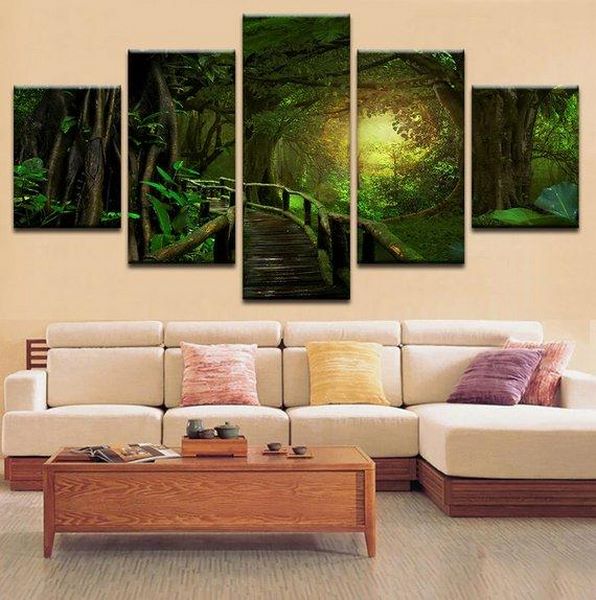 Magical Forest Trees Canvas Home Decor Magic Woods Nature.jpg