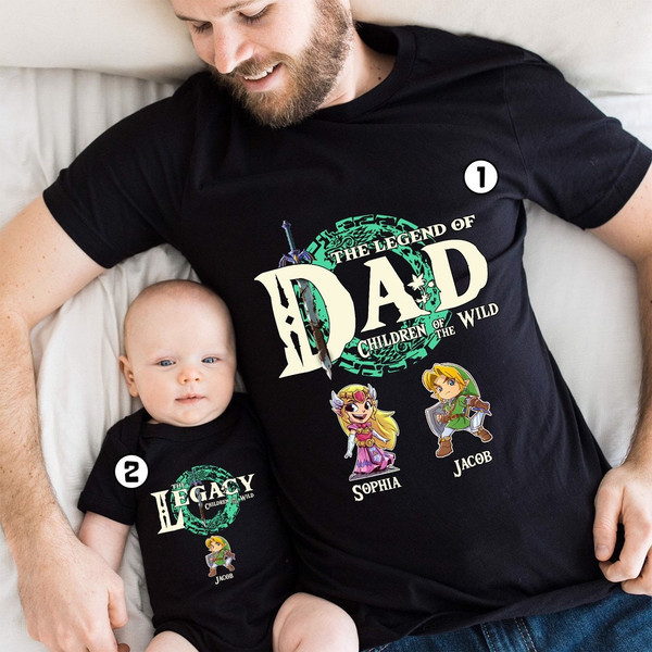 Legend Of Zelda Legend Of Dad Father Day Shirts, Zelda Dad Shirt, Legend Of Zelda Shirt, Zelda Link Shirt, Gamer Father.jpg