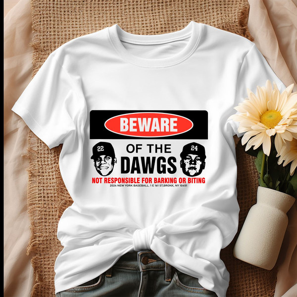 Beware Of The Dawgs Yankees Baseball Tshirt.jpg