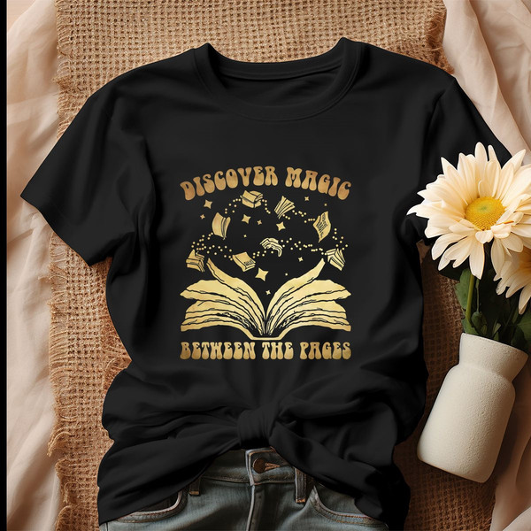 Discover Magic Between The Pages Shirt, Tshirt.jpg