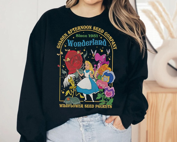 Disney Alice In Wonderland Retro Shirt  Wildflower Seed Packets T-Shirt  Magic Kingdom Tee  Disneyland Magic Kingdom.jpg