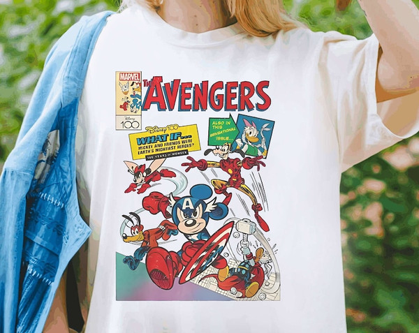 Disney Mickey & Friends Custom Marvel Avengers Comics Shirt  Cute Avengers T-Shirt  Wdw Magic Kingdom Tee  Disneyland.jpg