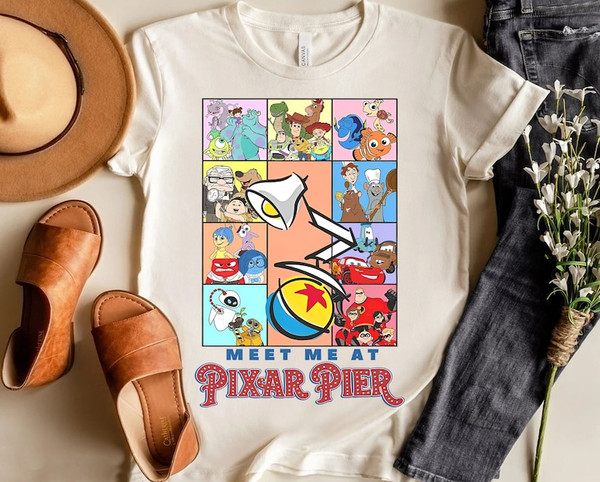 Funny Disney Meet Me At Pixar Pier Shirt  Nside Out, Monster Inc, Toy Story T-Shirt  Pixar Fest Party Tee  Disneyland.jpg