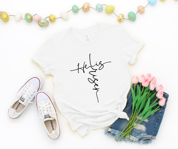 He Is Risen Cross Shirt, Easter Jesus Shirt, Easter Is for Jesus Shirt, Easter Christian Shirt, Easter Cross Shirt, Cross Shirt, Jesus Shirt.jpg