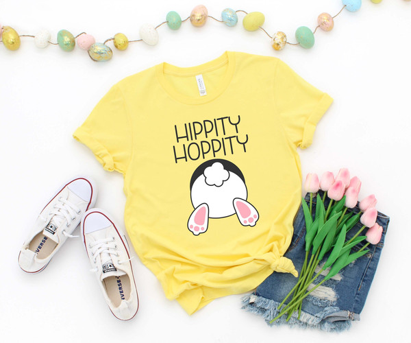 Hippity Hoppity Bunny Shirt, Easter Bunny Shirt, Cute Easter Shirt, Easter Family Shirt, Easter Kids Shirt, Cute Bunny Shirt, Happy Shirt.jpg