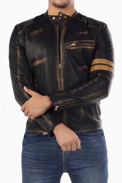 Cafe Racer Genuine Lambskin Leather Jacket_2.jpg