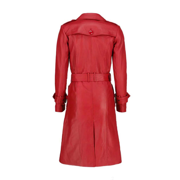 Womens Leather Long Coat-Red_2.jpg