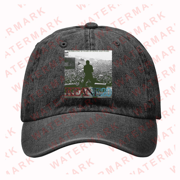 KEANE - KEANE20 CELEBRATING 20 YEARS OF HOPES AND FEARS WORLD TOUR 2024 Denim Hat Cap.jpg