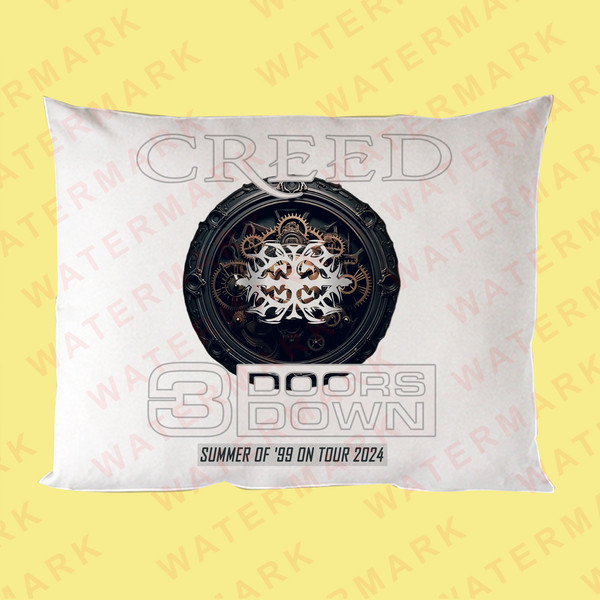 CREED WITH 3 DOORS DOWN SUMMER OF '99 ON TOUR 2024 Pillow Cases.jpg