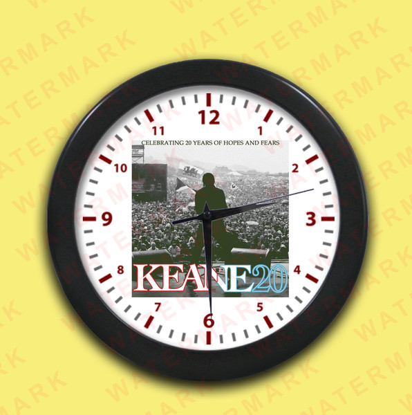 KEANE - KEANE20 CELEBRATING 20 YEARS OF HOPES AND FEARS WORLD TOUR 2024 Wall Clocks.jpg
