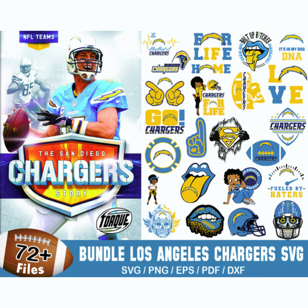 Los Angeles Chargers SVG Bundle (5).png