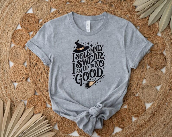 SHIRT2490-I Solemnly Swear That I Am Up to No Good Wizard Shirt, Gift Shirt For Her Him.jpg