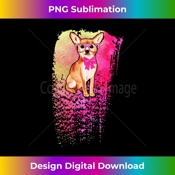 RA-20240111-4565_Dog & Glasses on Pink Watercolor Brush Art - Chihuahua  0723.jpg