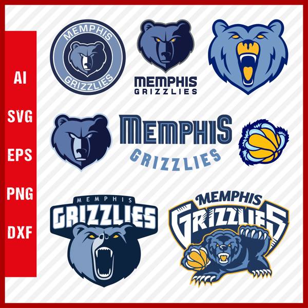 Memphis Grizzlies Logo SVG - Memphis Grizzlies Cut Files - Grizzlies PNG Logo, NBA Basketball Team, Clipart Images.png