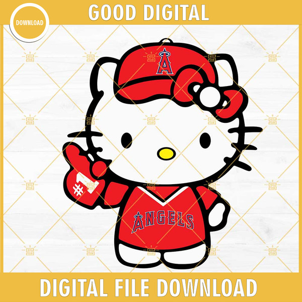 Hello Kitty Los Angeles Angels Baseball SVG, Cute Angels Fan SVG PNG DXF EPS Cricut.jpg