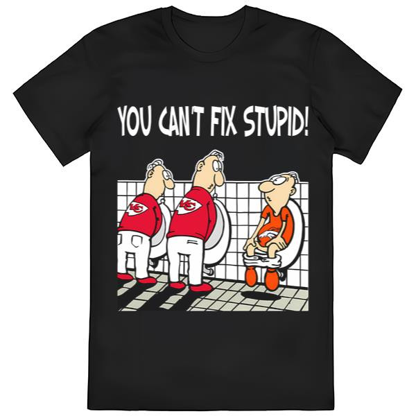 NFL Kansas City Chiefs You Can't Fix Stupid T-Shirt .jpg