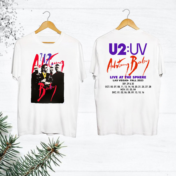 Rock Band U2 Tshirt, U2 Band Fall Tour 2023 Shirt, Achtung Baby Live At Sphere U2 Band Shirt, U2 Band Joshua Tree Shirt, U2 Fan Gift Shirt.jpg