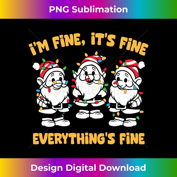 TC-20240121-7521_I'm Fine It's Fine Everything's Fine Gnomes Christmas Lights Long Sleeve 0295.jpg