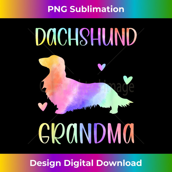 KB-20240124-5668_Dachshund Grandma Wiener Dog Nana Rainbow Watercolor 0141.jpg