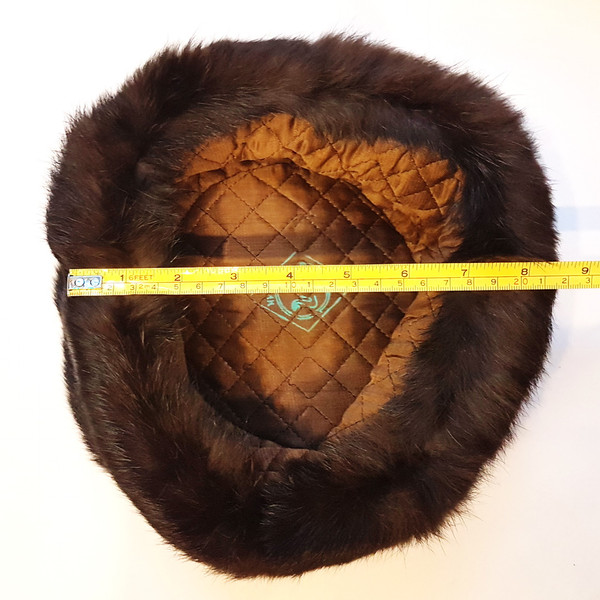 8 Vintage 1985 Rabbit Fur Russian USSR Ushanka Trapper Winter Cap Hat SMALL SIZE S.jpg