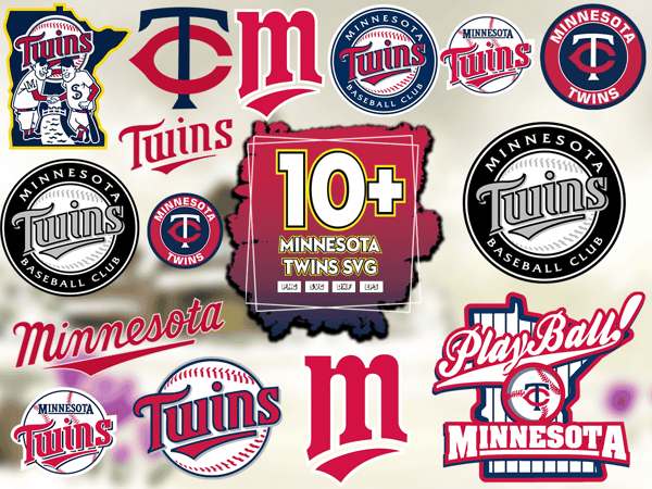 10 Files Minnesota Twins Svg Bundle, Twins Logo Svg, Minnesota Twins Lovers Vector.png