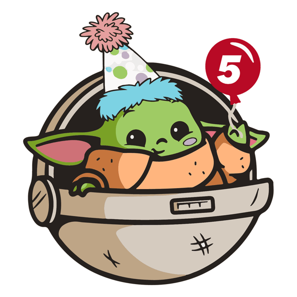 Baby Yoda 5th Birthday SVG.png