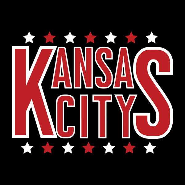 Kansas City Starry Red & White Logo SVG Design.png