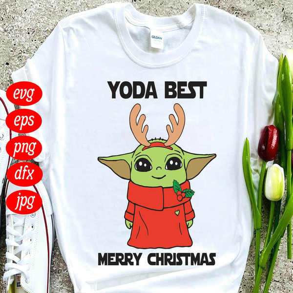 Yoda Best Merry Christmas - Christmas Quote Love Christmas Gift SVG.jpg