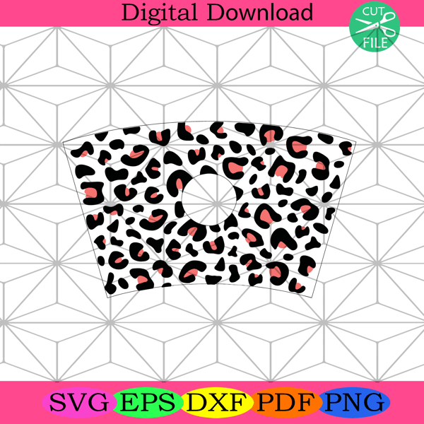 Starbucks Leopard Full Wrap Svg Trending Svg, Leopard Wrap.png