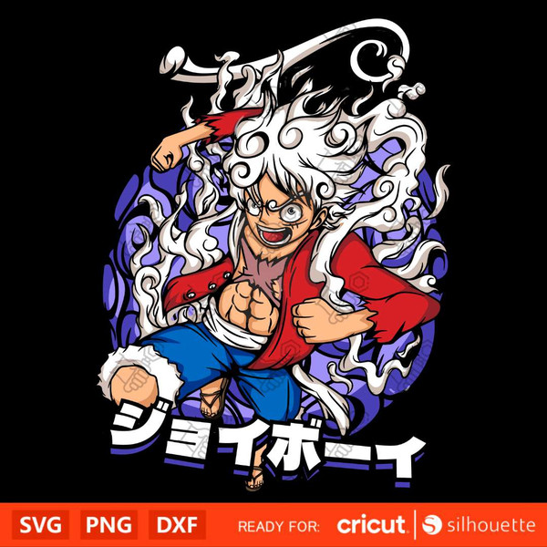 Luffy Gear 5, One Piece Gear 5, Manga, One Piece Png  High-Quality Anime Vector Design.jpg