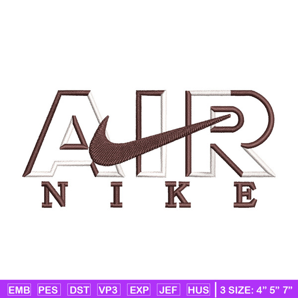 Air nike embroidery design, Nike embroidery, Embroidery file, Embroidery shirt, Nike design, Digital download.jpg