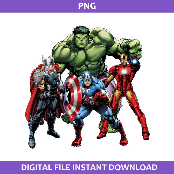 Avengesr Superhero Png, Superhero Chacracters Png, Avengers Png, Marvel Png Digital File.jpg