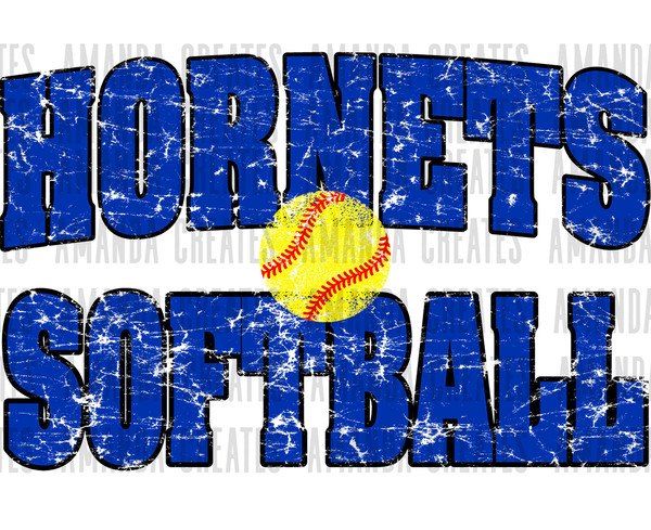 Hornets Softball, PNG, Digital Download.jpg