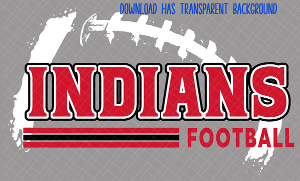Indians Football Digital Design Red & Black PNG - Perfect for Football enthusiasts and Indian Fans - Instant Download.jpg