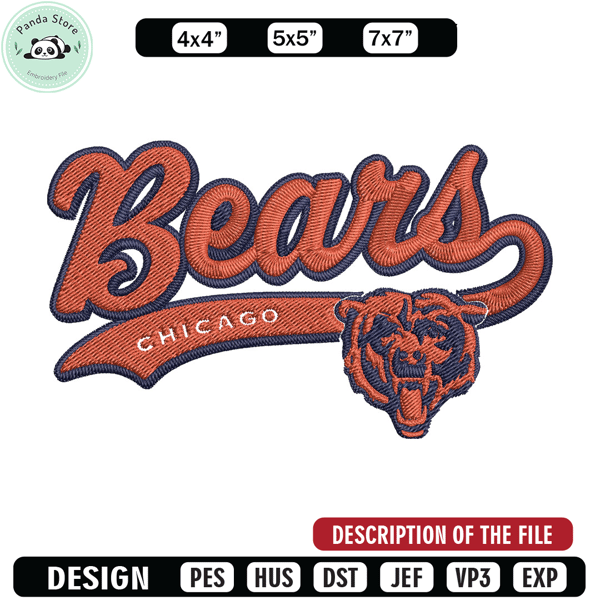 Chicago Bears embroidery design, Chicago Bears embroidery, NFL embroidery, logo sport embroidery, embroidery design 1.jpg