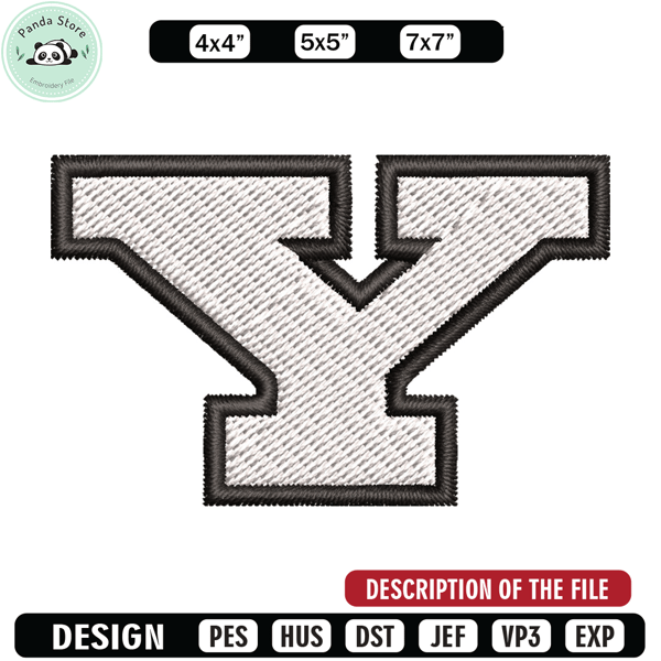 Youngstown State logo embroidery design, NCAA embroidery,Sport embroidery, Embroidery design, Logo sport embroidery.jpg