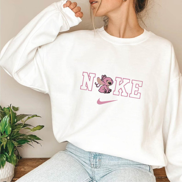 Angel Stitch Nike Logo Embroidered Sweatshirt Christmas Xmas 1.jpg