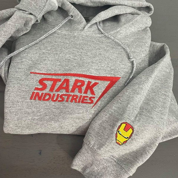 Ironman Stark Industries Avenger Marvel Embroidered Sweatshirt Inspired Crewneck Sweatshirt Christmas Xmas.jpg