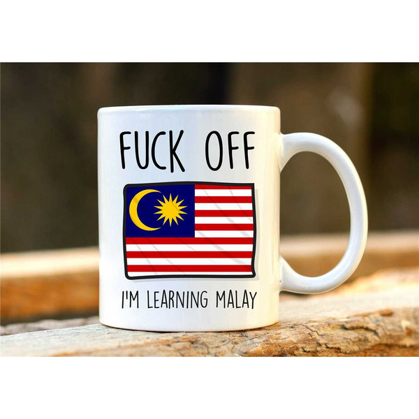 Fuck Off I'm Learning Malay. Malaysia Mug. Rude Mug. Malay Gift. Funny Melayu Mugs. Malay Student. Profanity Gift. 1.jpg