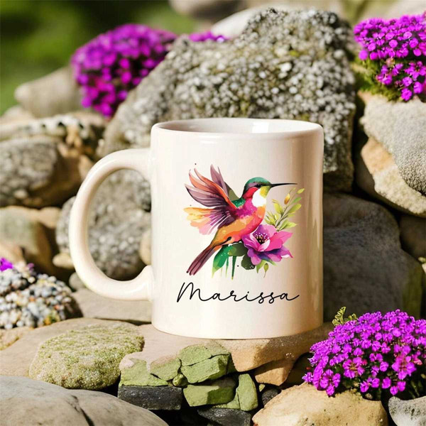 Custom Hummingbird Mug  Hummingbird Gift  Hummingbird Cup  Personalized Mug  Bird Mug  Gift For Her  Hummingbird Gifts F.jpg