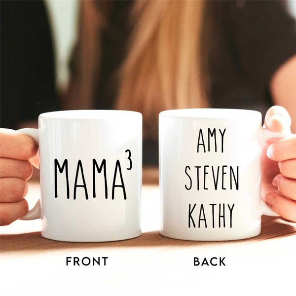 Custom Mama Of Three Mug, Mother Of Three Gift, Funny Mom Mug, New Mom Gift, Mother's Day Gift, Pregnancy Announcement,.jpg