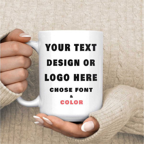 Custom Mug, Personalized Mug, Ceramic Mug, Custom Coffee Mug, Personalized Gift, Ceramic Mugs, Large Coffee Mug, Mugs, L.jpg