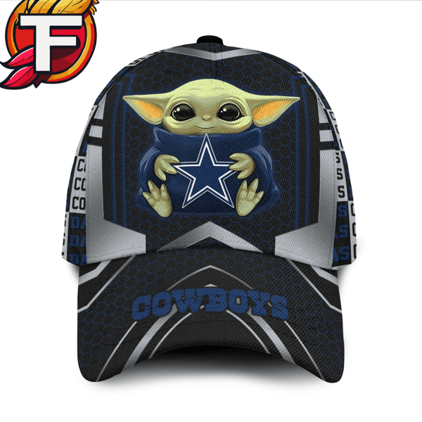 Dallas Cowboys Baby Yoda All Over Print 3D Classic Cap.jpg