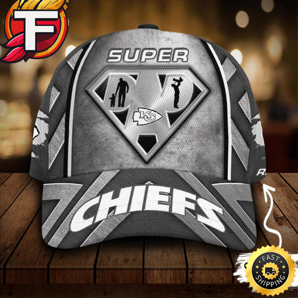 Kansas City Chiefs 3d Cap Nfl Superman Dad Custom Name.jpg