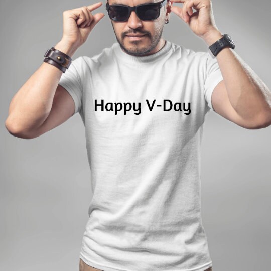 Happy V-Day Valentine Shirt for Men Valentines Day Shirt for Women,Sarcastic Valentine Tee,Funny Valentine, Cute Valentines Day Gift, Rude 2.jpg