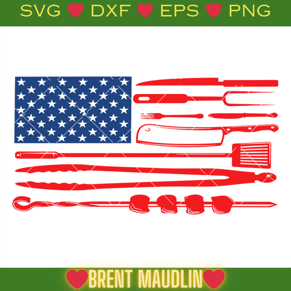 BBQ Flag Svg, Grill Flag Svg, Barbeque Flag Svg, Grilling.jpg