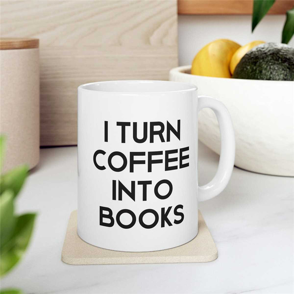 I Turn Coffee into Books, Author Gift Mugs, Bestselling Author, Author Coffee Mug, Writer Mug, Author Gift, Gift for Aut.jpg