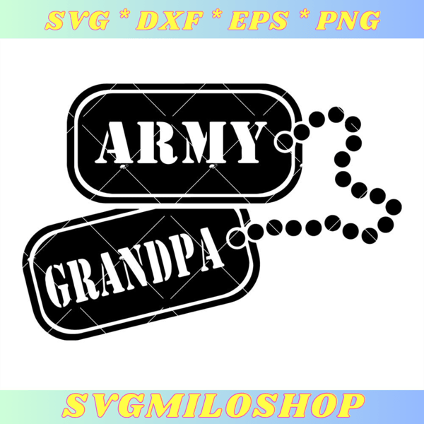 Army Grandpa Dog Tags Svg, Grandpa Veteran Svg, Patriot Svg.jpg