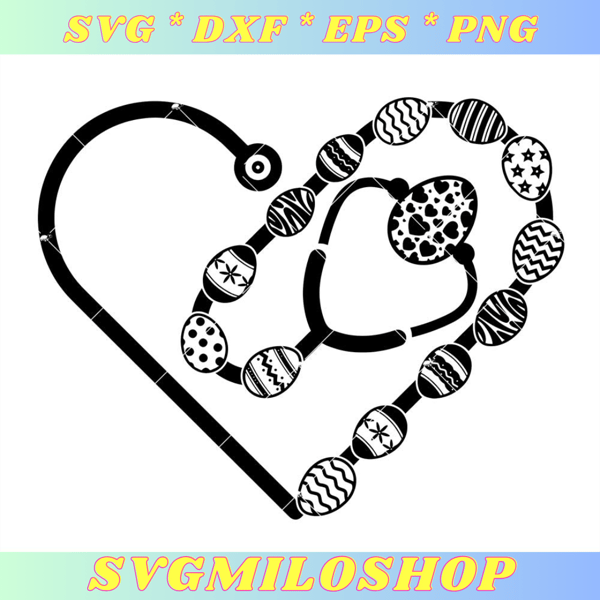 Easter Stethoscope Svg, Easter Medical Svg, Nurse Easter Svg.jpg